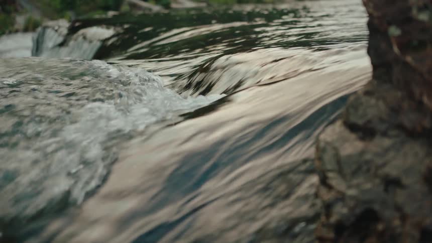 Running water of a river