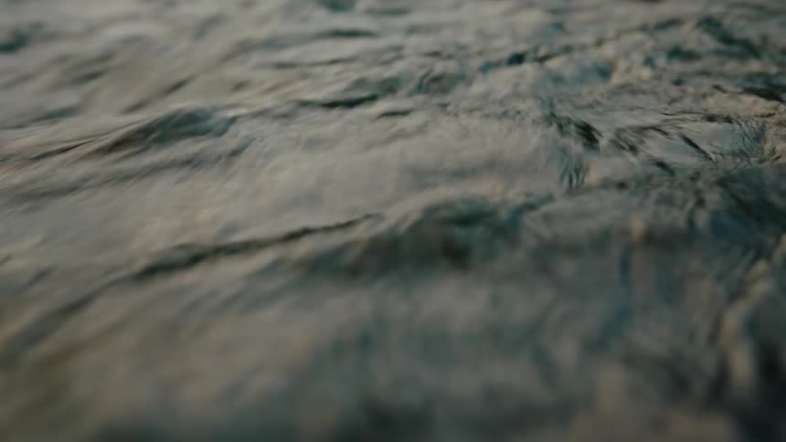 Current of a flowing river