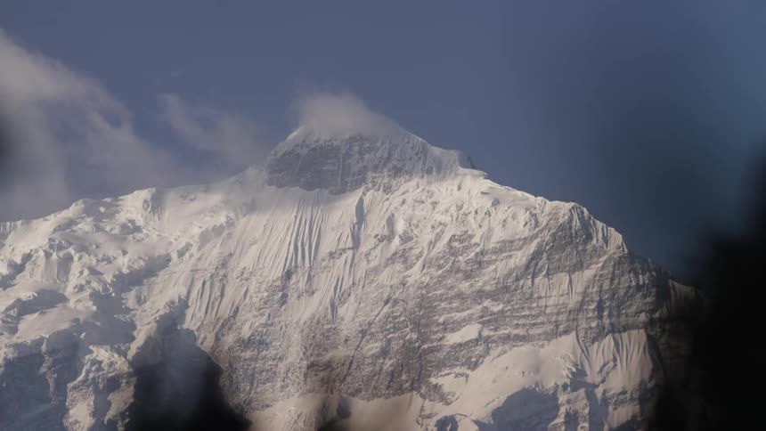 A clip of an ice mountain