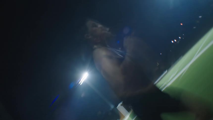 A fast clip of an athlete running