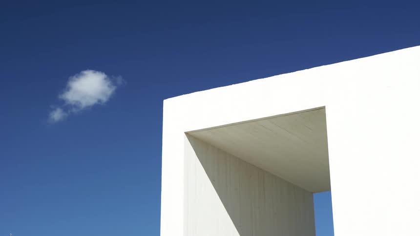 The structure has a white exterior