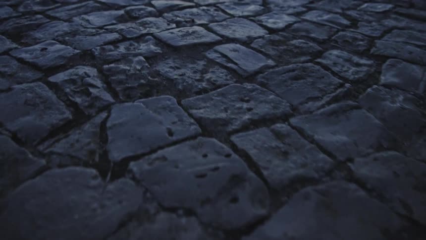 An old cobblestone road