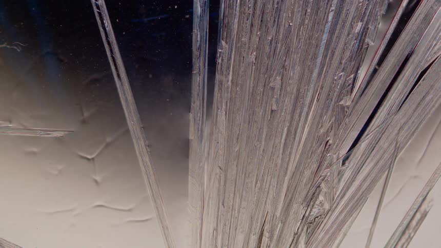 Water quickly freezes into ice