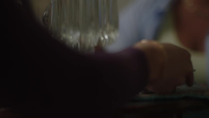 A clip of people having a drink