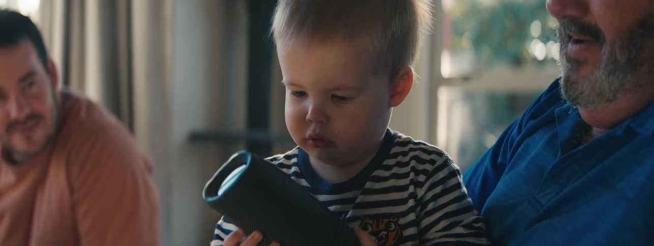 A clip of a father playing with the son