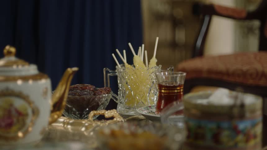 Close up of a table decorated with sweets