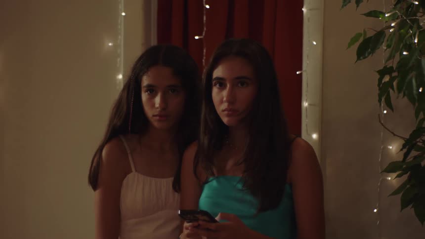 A clip of two shocked ladies