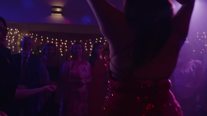 A clip of people partying in the club
