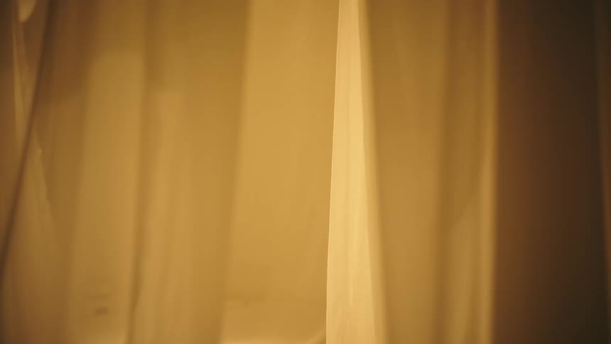 Slight movement on sheer curtains