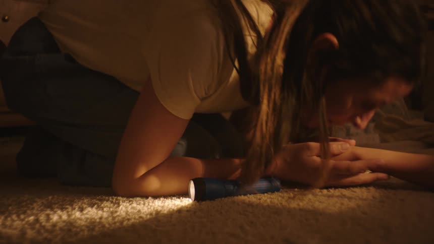 A clip of a person attending to an emergency patient on the floor