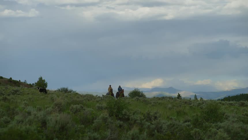 An open clip of a wide landscape