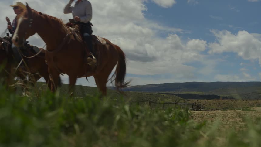 A clip of three horse riders