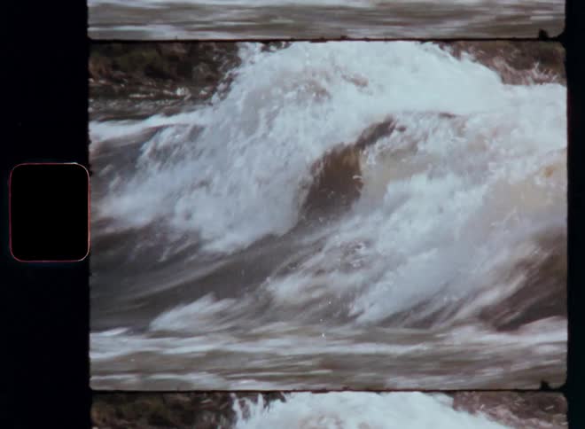 A close up clip of sea waves