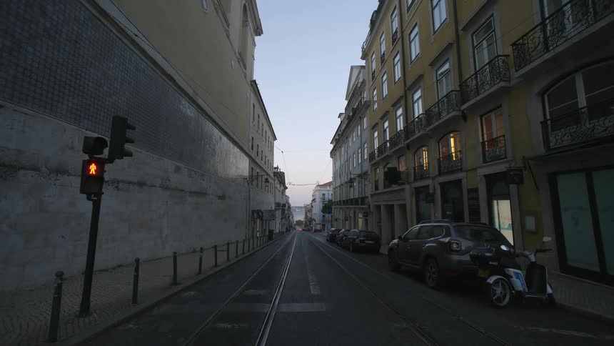 A clip of buildings in a street