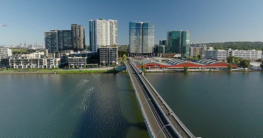 An aerial view of a metropolis