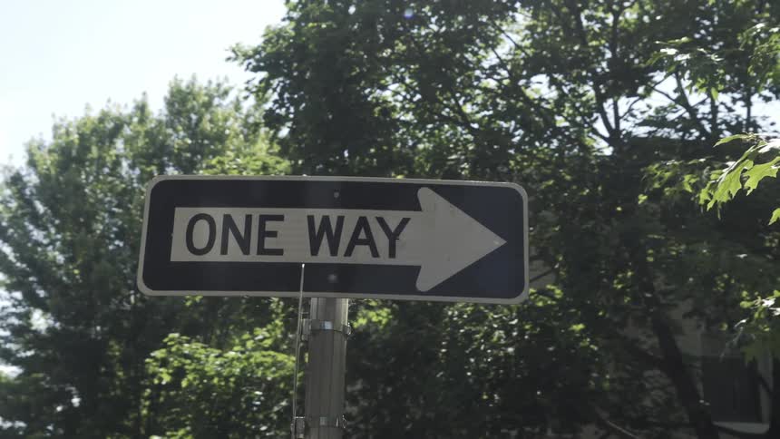Sign in an urban neighborhood