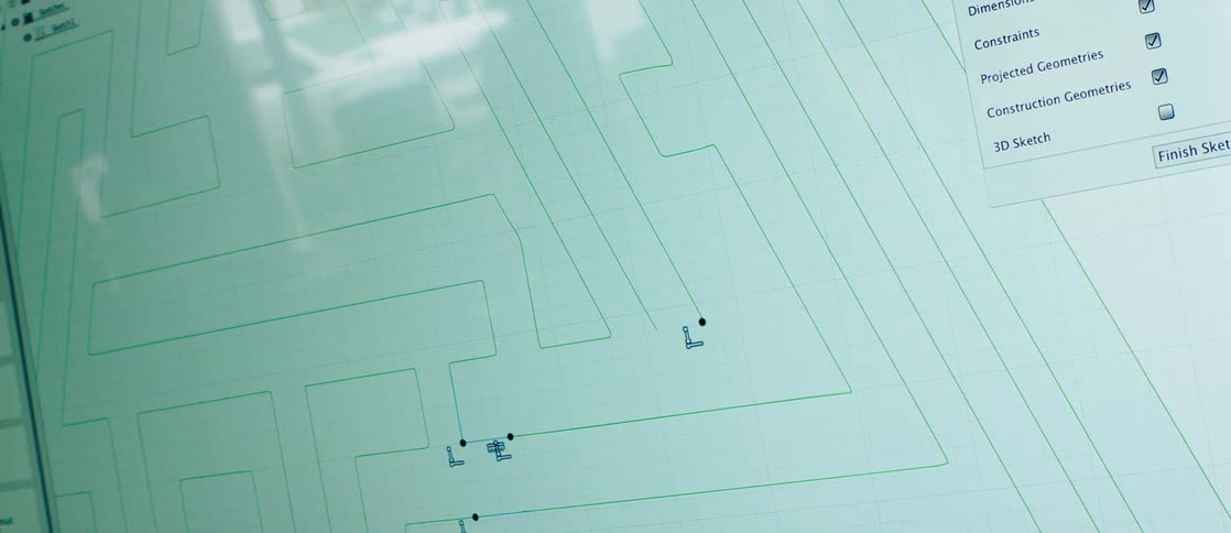 Project being developed on a computer