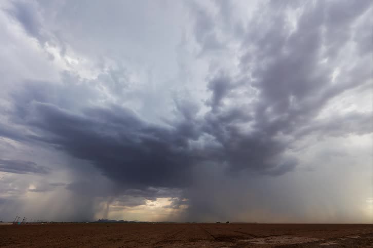The storm brings heavy rain and fog