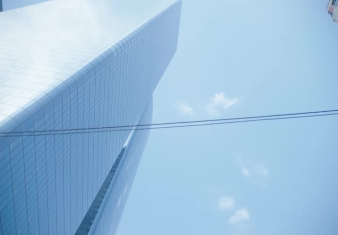 A clip of a high rise building in the city
