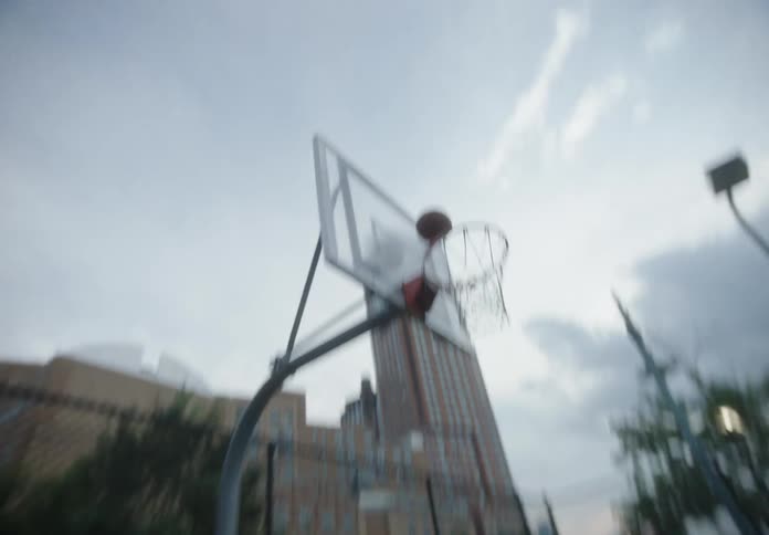 A clip of basketballers playing basketball