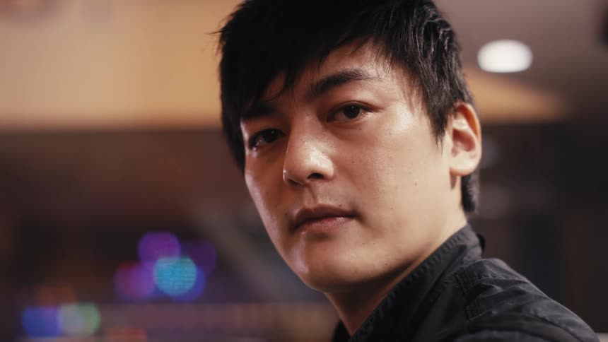 Portrait of a young asian man
