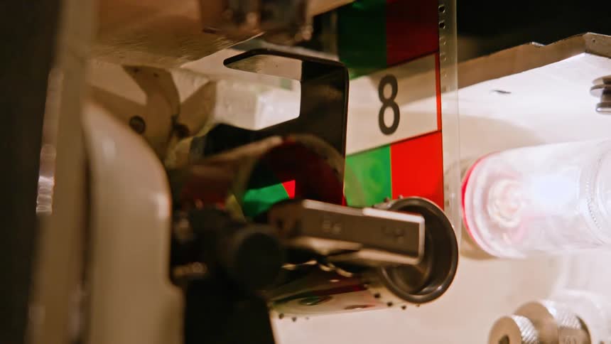 Film roll moving in a machine