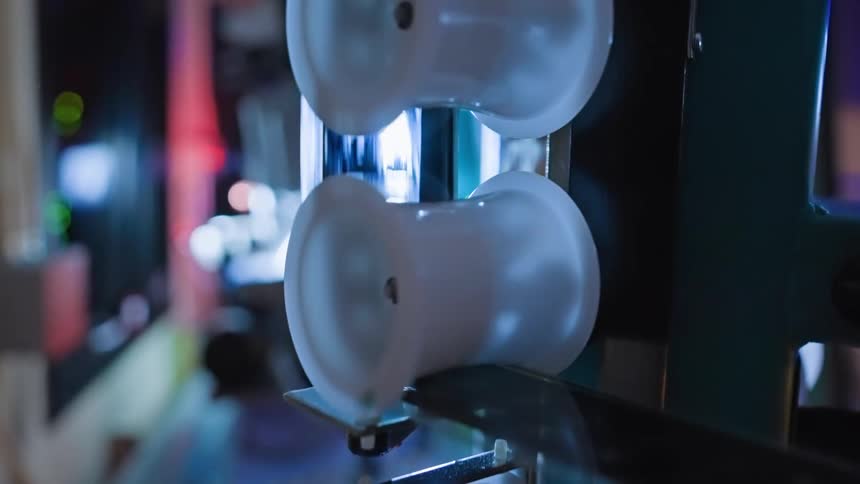 Wheels making film spin on a modern projector