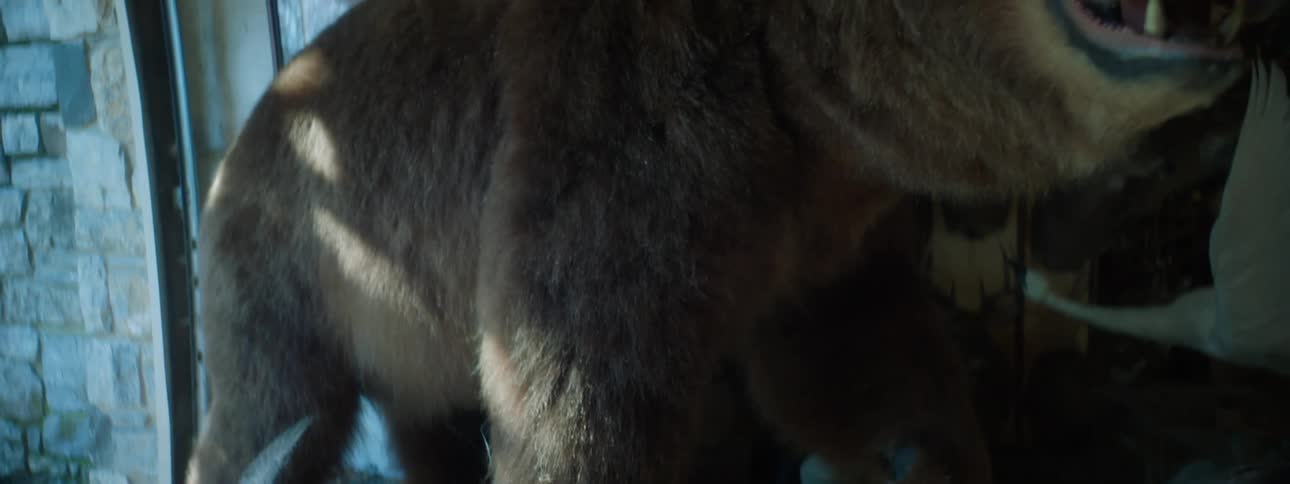 Fake animals inside a stable
