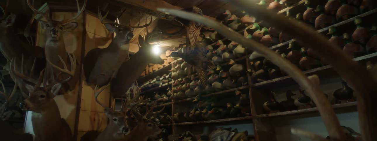 Store with realistic animals on display