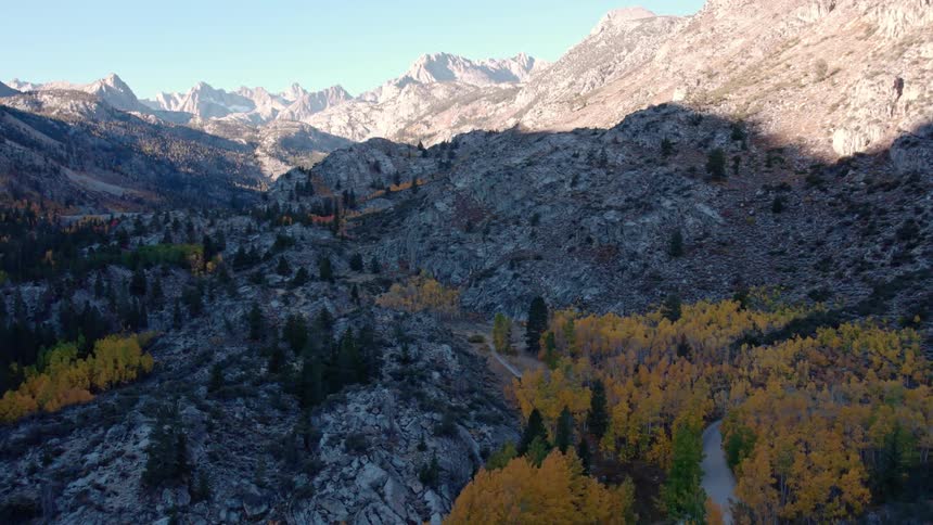 A clip of a mountain during autumn
