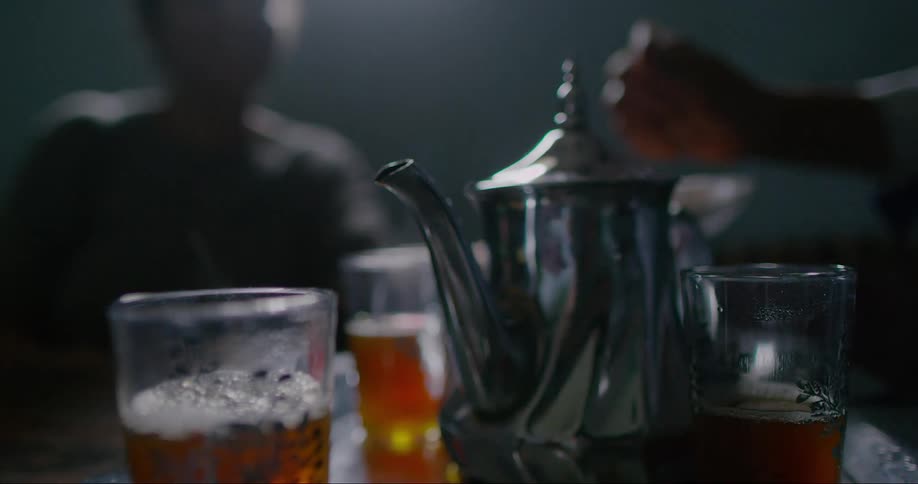A clip of beverages on the dinning table