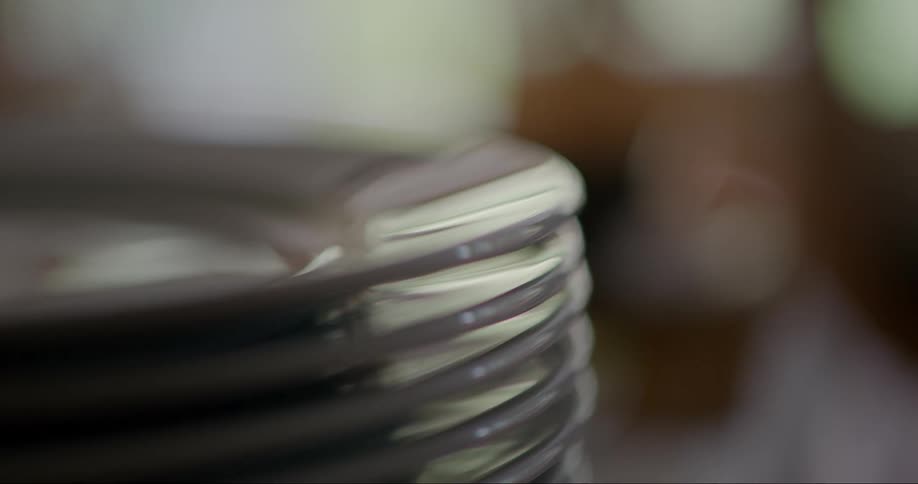 A close up clip of a reflective steel