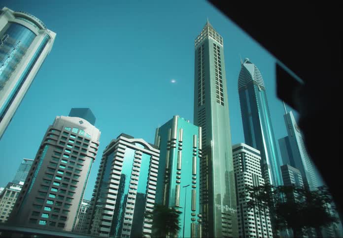 A clip of high rise buildings in a Dubai