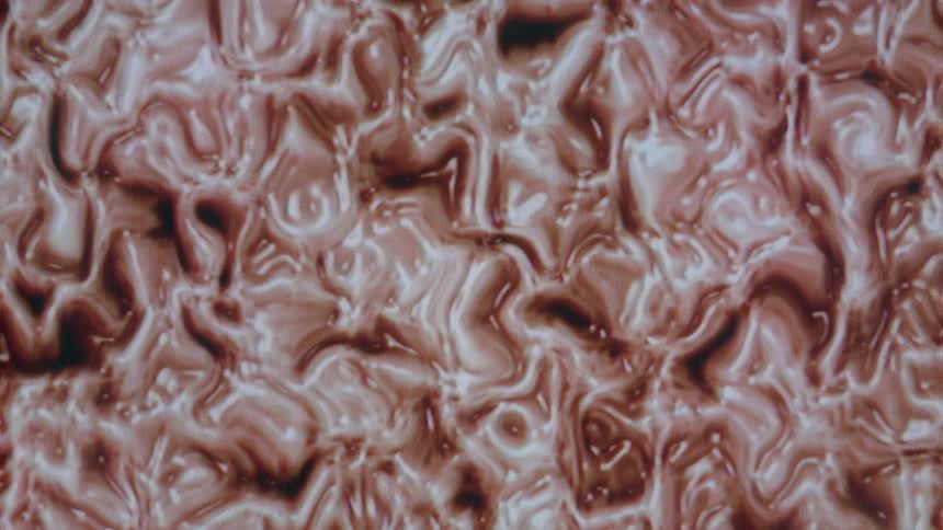 Dense abstract liquid in motion