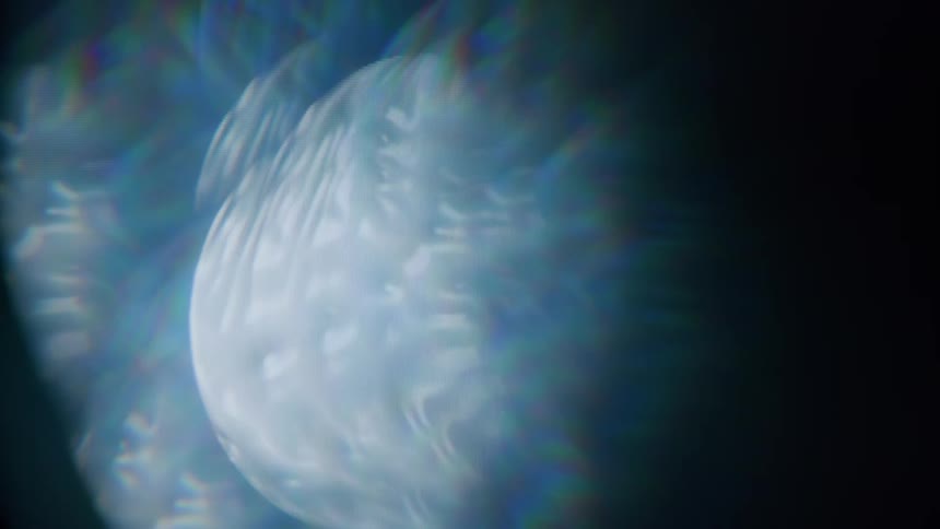 An abstract clip of a glowing light