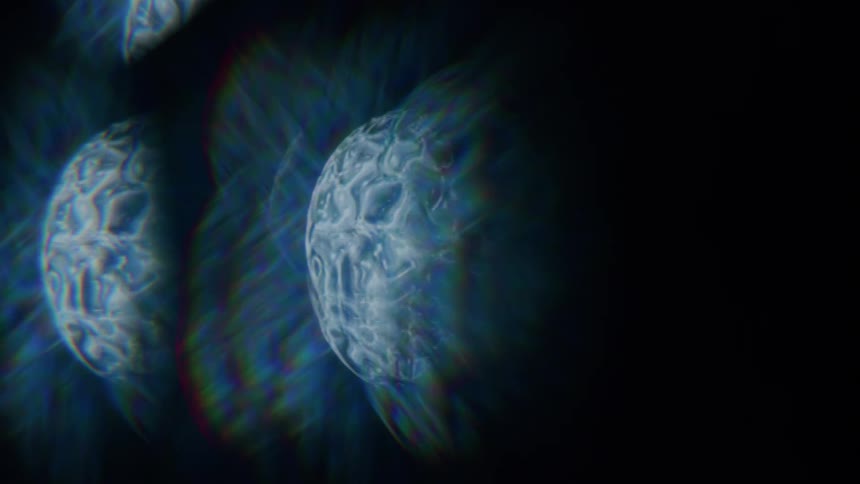 A clip of an abstract glowing light