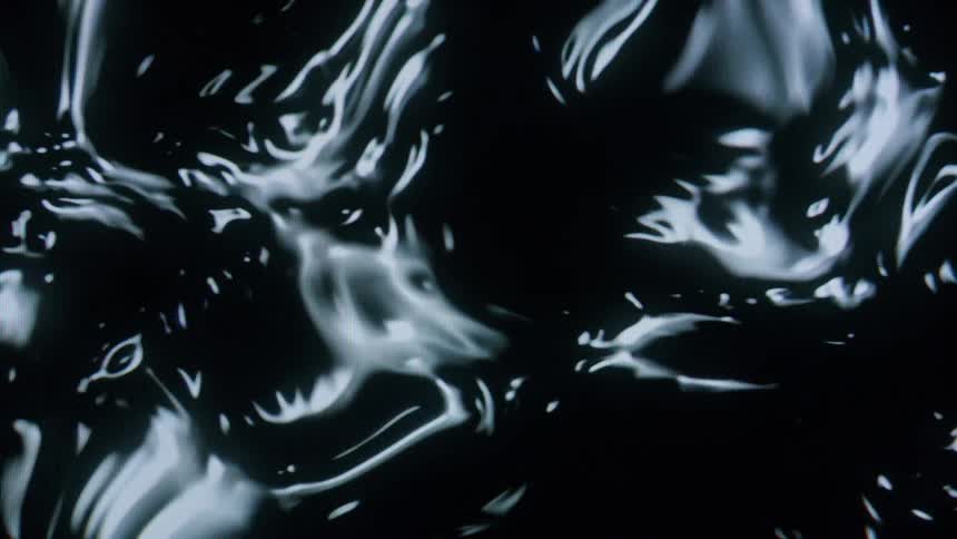 Abstract dense black liquid
