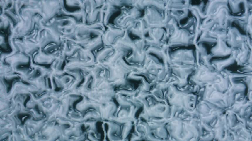 A close up clip of white abstract organisms