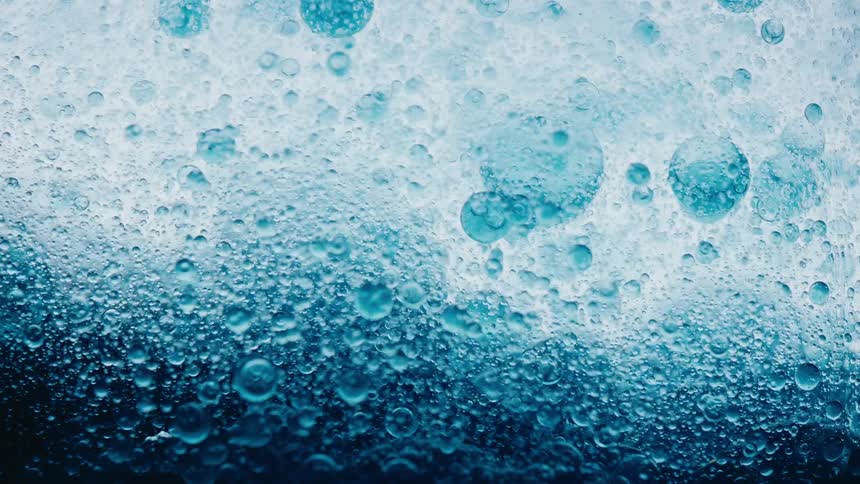 A clip of floating bubbles