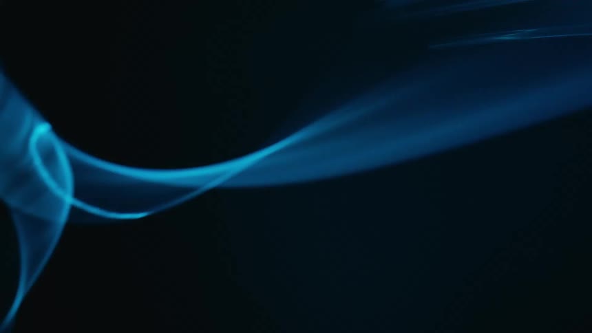 Abstract blue neon light and dark background