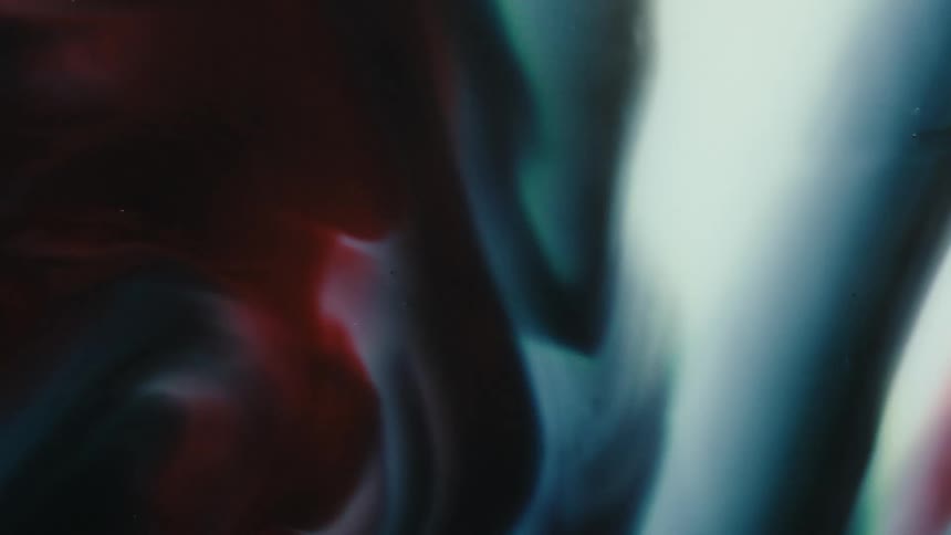Extreme close up of an abstract paint mix