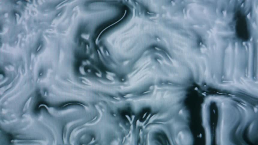 A close up clip of a white moving abstract organism