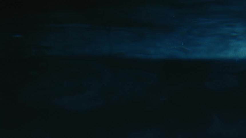 A dark blue background with subtle light and dark underwater patterns