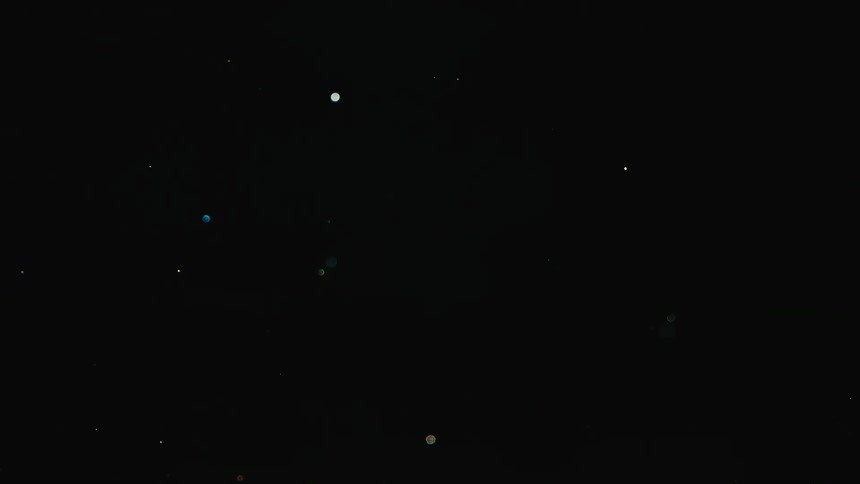 Lights flickering in the dark