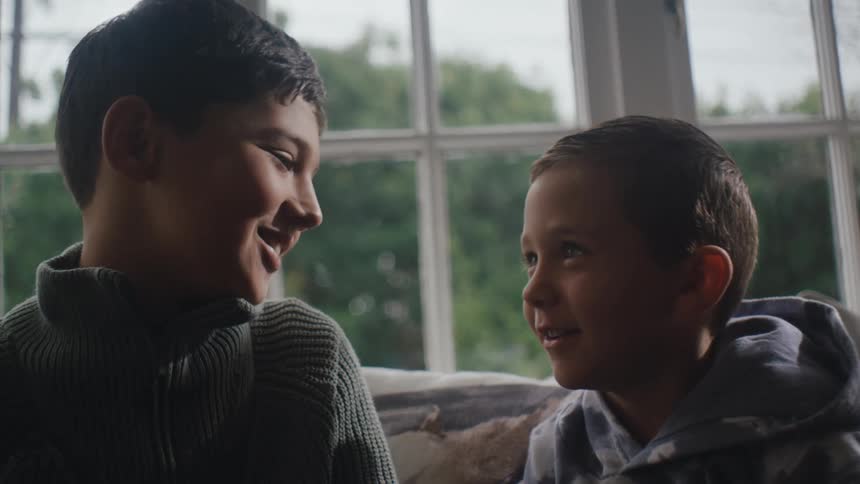 A clip of kids having a conversaton