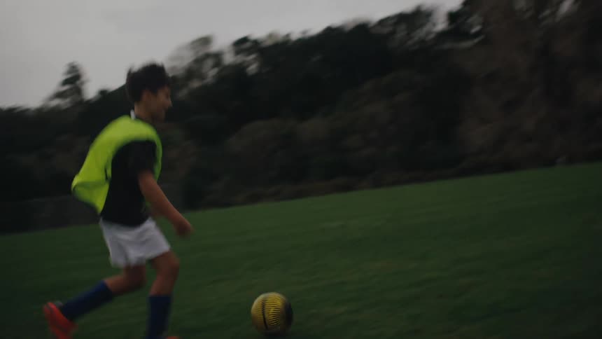 A clip of kids playing football