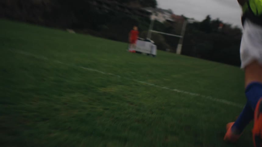 A clip of kids plying football