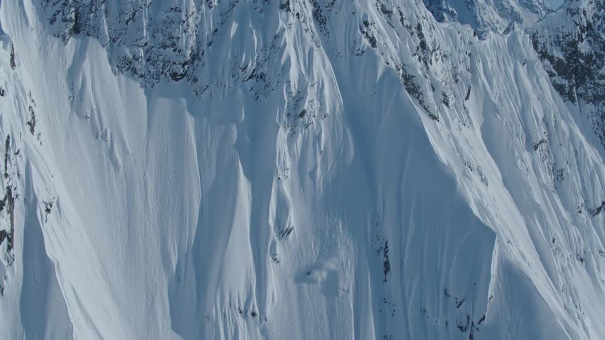 A clip of an arctic sloppy mountain