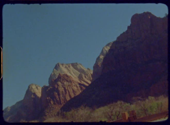 Landscape of a mountain valley and canyons