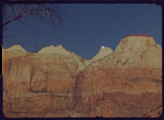 Landscape of a mountain valley